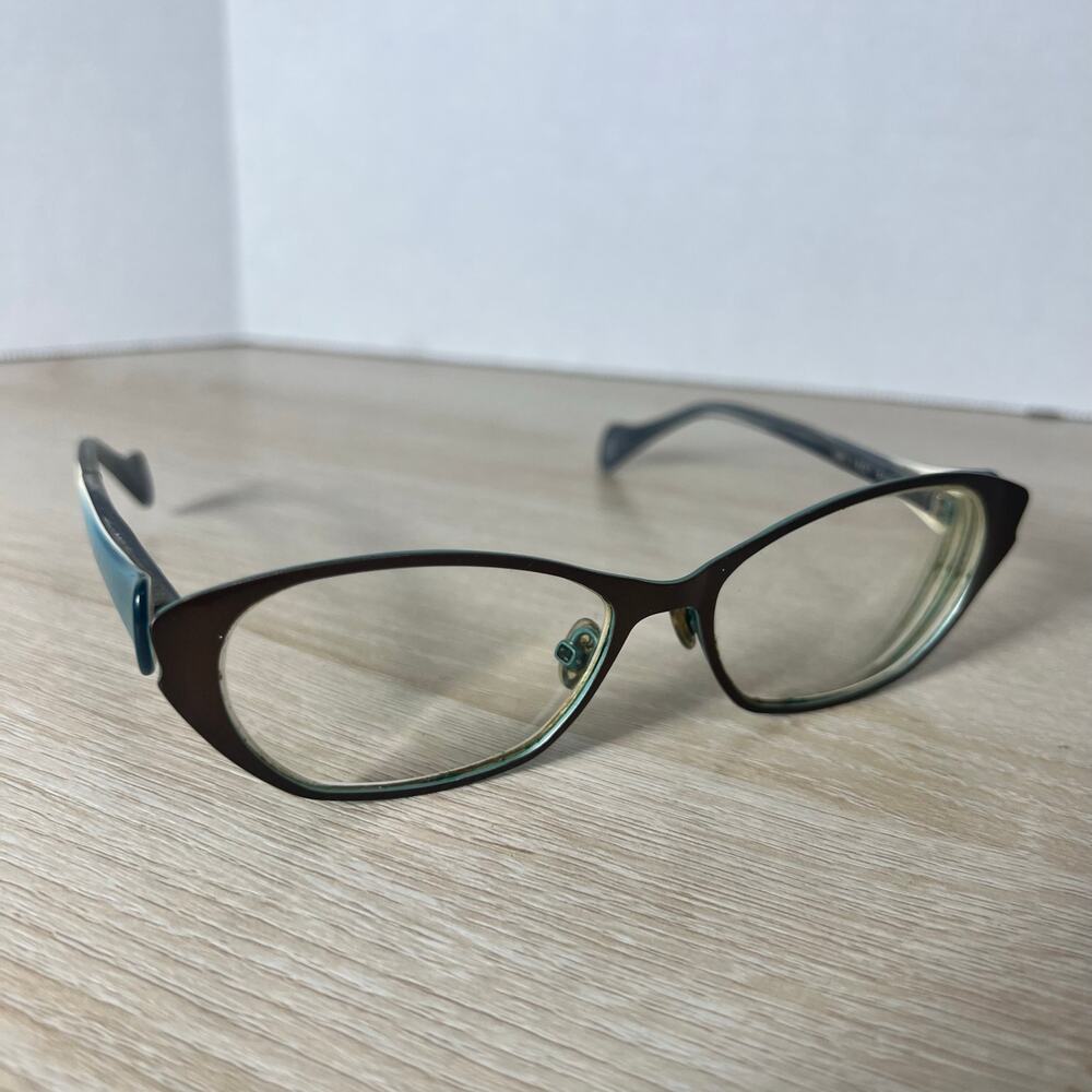 Face A Face Sorel 2 9327 Eyeglasses Brown Blue Frame France 52-17-135 POOR COND